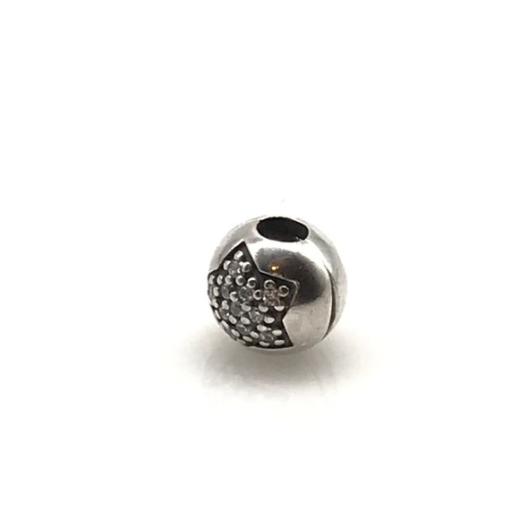 Pandora Pave CZ Star Clip Charm - Picture 2 of 5